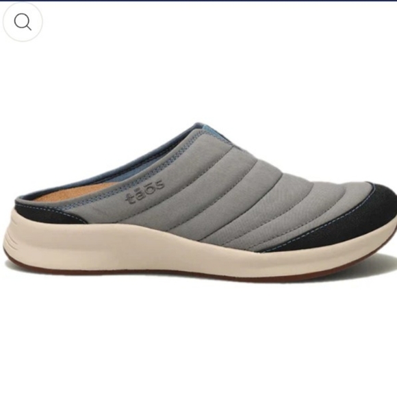 Taos Right On Blue NWT Blue Gray Slip On Comfort Clogs  Nylon Upper Rubber Sole main image 8